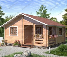 Проект деревянного дома Летний «Изба красна»