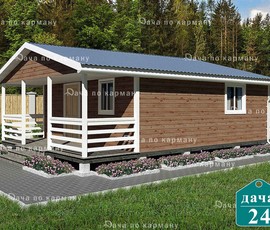Проект деревянного дома "Дача №24"