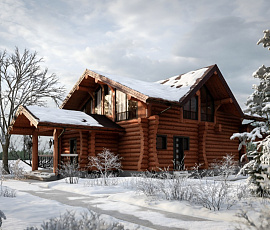 Проект деревянного дома Ксения