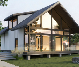 Проект деревянного дома Берген - Макси
