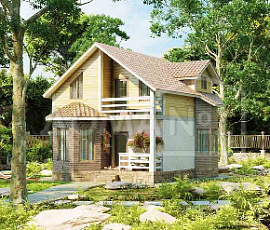 Проект деревянного дома Богучар