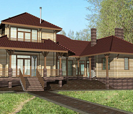 Проект деревянного дома AS-1290
