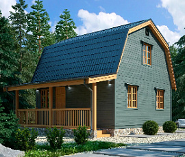 Проект деревянного дома Архар 6х6