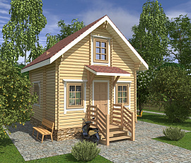 Проект деревянного дома «Пряничный»