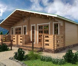 Проект деревянного дома Летний на две семьи «Счастливы вместе»