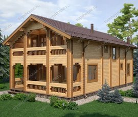 Проект двухэтажного дома в финском стиле «Великий Гетсби»