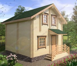 Проект деревянного двухэтажного дома «Вперед в СССР»