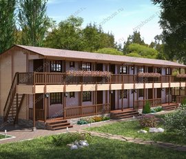 Проект двухэтажного дома Мини-гостиницы «Тридесятое царство»