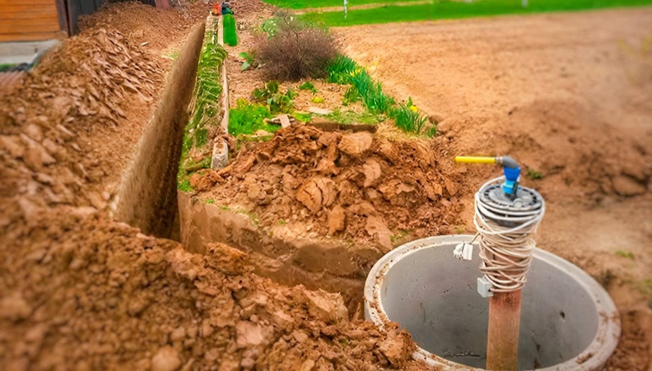 Наружный водопровод от скважины до дома