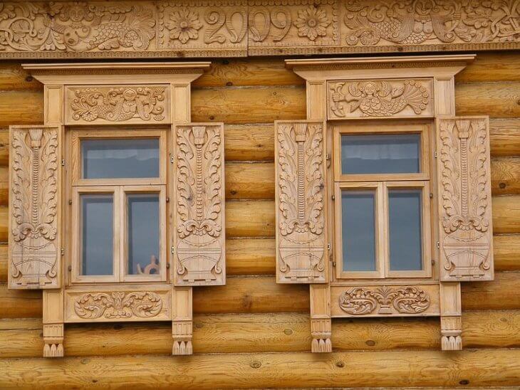 установка окна в деревянном доме