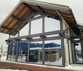 Проект дома с двускатной крышей Флагман