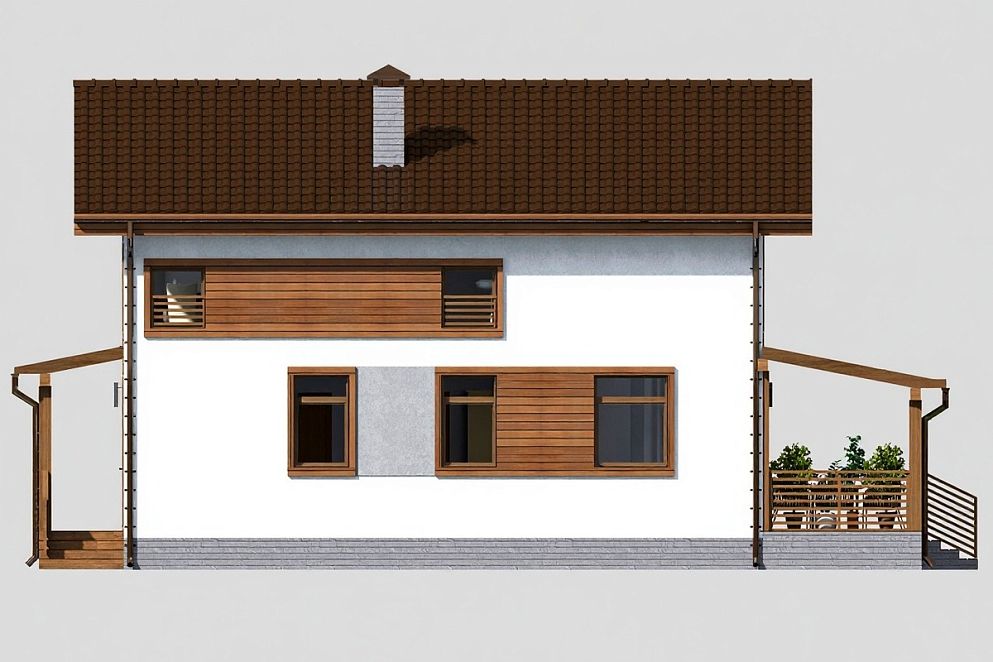 Проект дома каркасного - ПД Modular 173