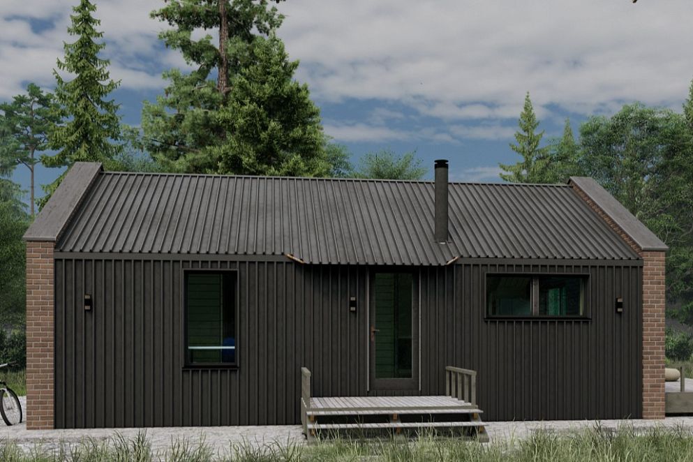 Проект дома BARN STOUNE-100