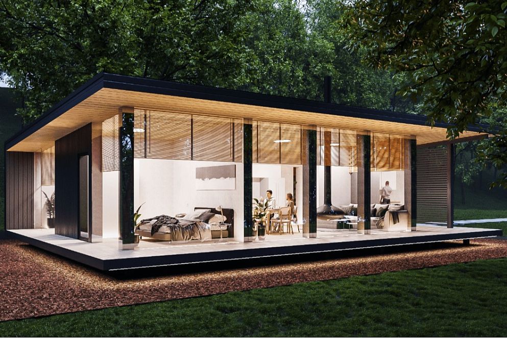 Проект дома GLASS BOX 85