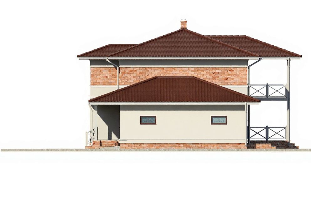 Проект дома каркасного - ПД-353-1-283 КРЫМ
