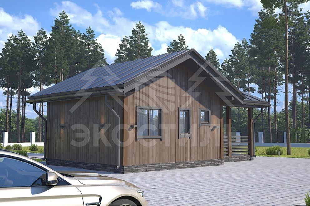 Проект дома Каркасный дом 074
