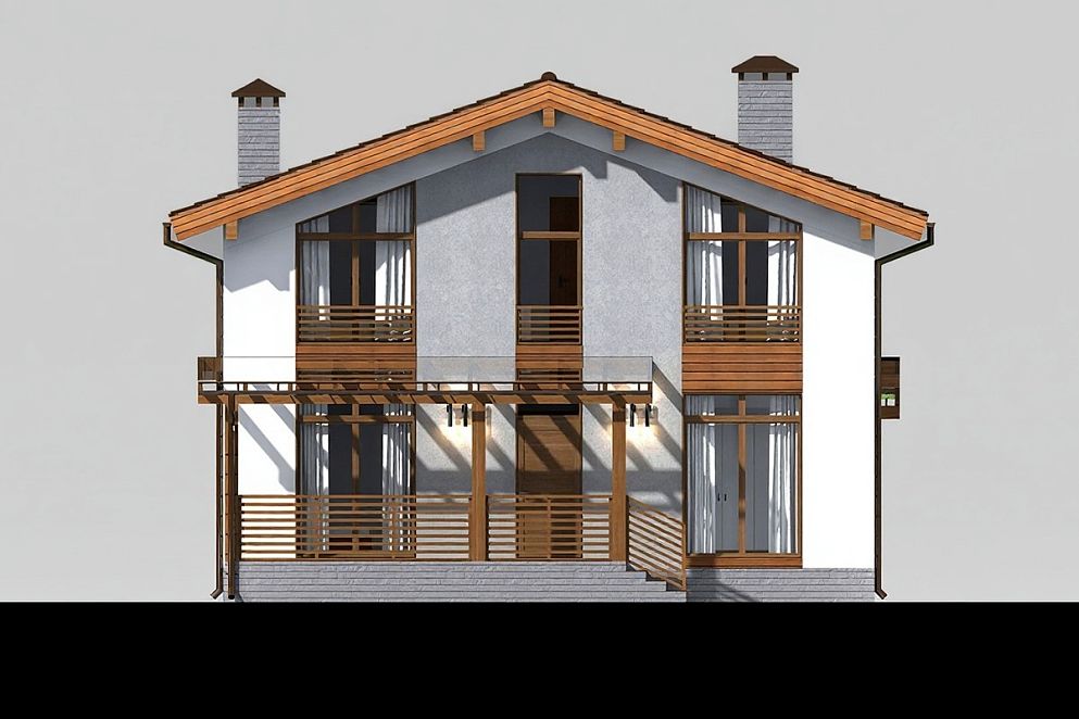 Проект дома каркасного - ПД Modular 173