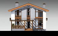 Проект дома каркасного - ПД Modular 173