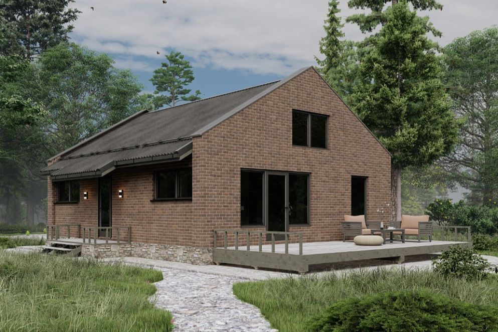 Проект дома BARN STOUNE-140