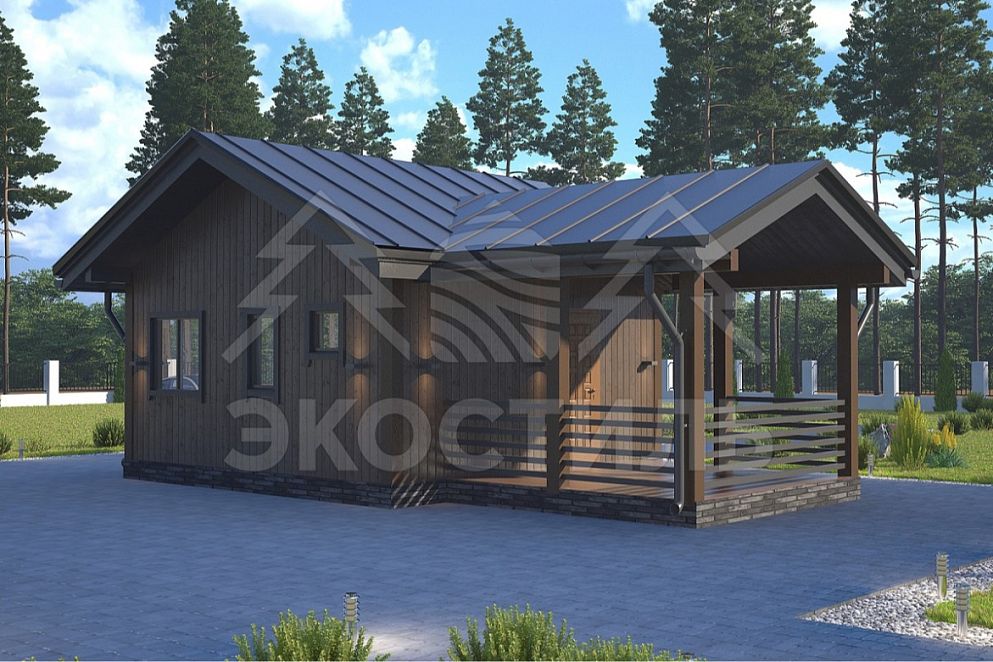 Проект дома Каркасный дом 074
