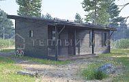 Проект дома из бруса ДБ-90