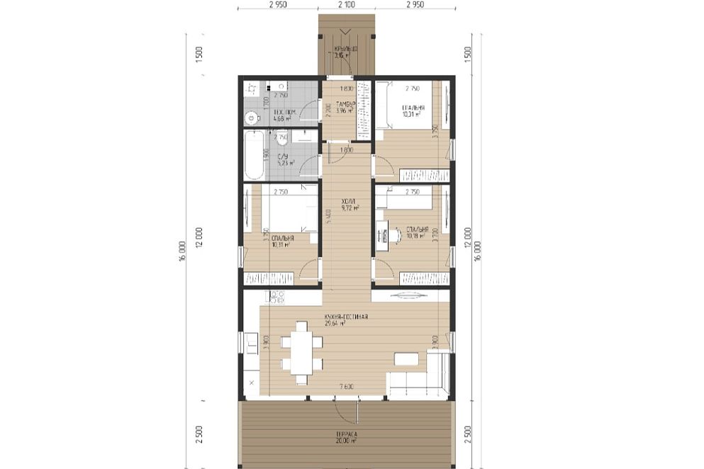 Проект дома Barns 96