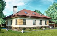 Большой выразительный дом с комбинированной отделкой