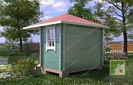Проект беседки 3x3 «Тет-а-тет»