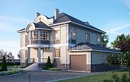 Проект большого загородного дома в классическом исполнении