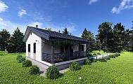Проект дома Астерия Prefab 85-1 (ПРЕфаб технология)