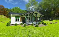 Проект дома Корсика Prefab 142-1 (ПРЕфаб технология)