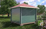 Проект беседки 3x3 «Тет-а-тет»