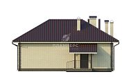 Проект большой загородной бани с зоной отдыха и крытой верандой