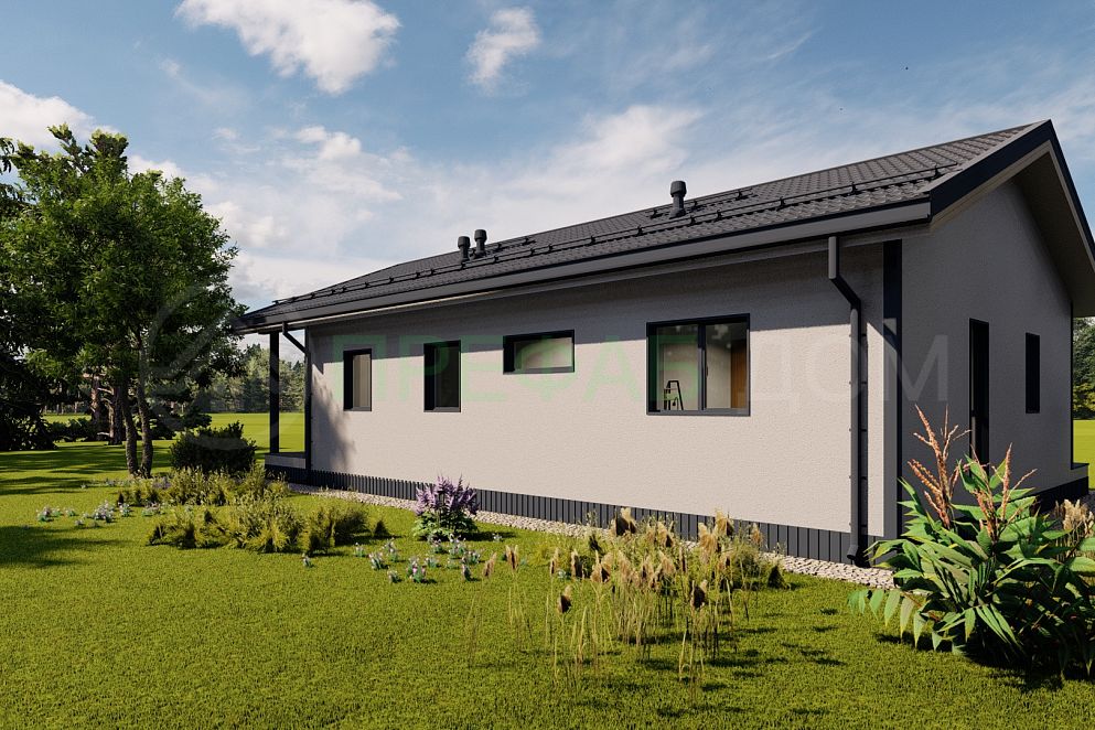 Проект дома Лагуна Prefab 115-1 (ПРЕфаб технология)