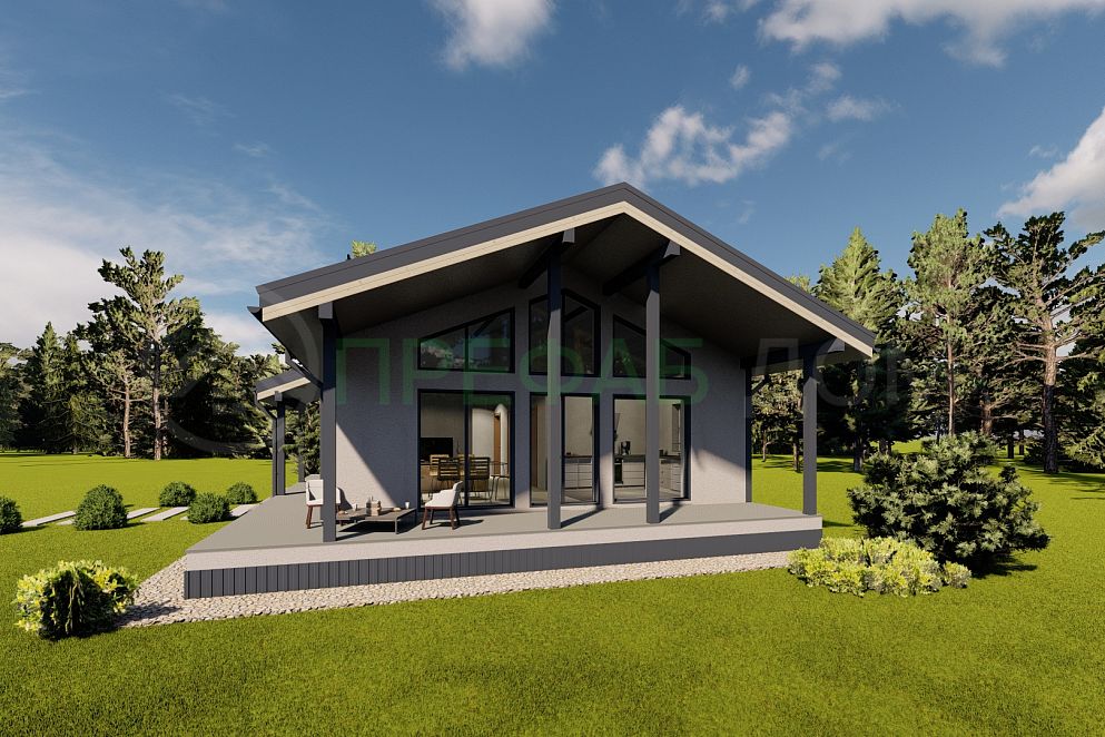 Проект дома Лагуна Prefab 115-1 (ПРЕфаб технология)