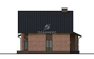 Проект небольшого дома с мансардным этажом и гаражом на 2 автомобиля