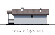 Проект: 1012A. «Вита» -проект одноэтажного каркасного дома с террасой, в скандинавском стиле