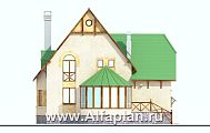 Проект: 25C. «5-ая глава» - проект дома, со вторым светом гостиной, с мансардой и с гаражом, в стиле замка