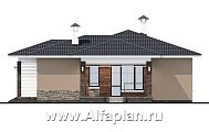 Проект: 616K. «Аэда» - проект одноэтажного дома, 3 спальни, с остекленной верандой, в современном стиле