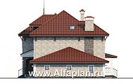 Проект: 197B. «Айвенго» — проект двухэтажного дома, с биллиардной в мансарде, с террасой и гаражом на 1 авто, в стиле замка