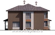 Проект: 399A. «Эридан» - красивый проект двухэтажного дома, с террасой, в современном стиле