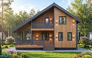 Проект дома Каркасный дом 076