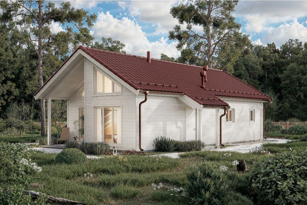 Проект дома ХЮТТЕ 80 - префаб-дом