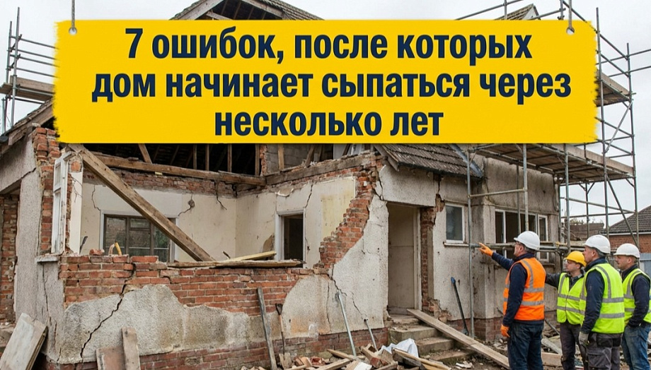 7 ошибок, после которых дом начинает сыпаться через несколько лет