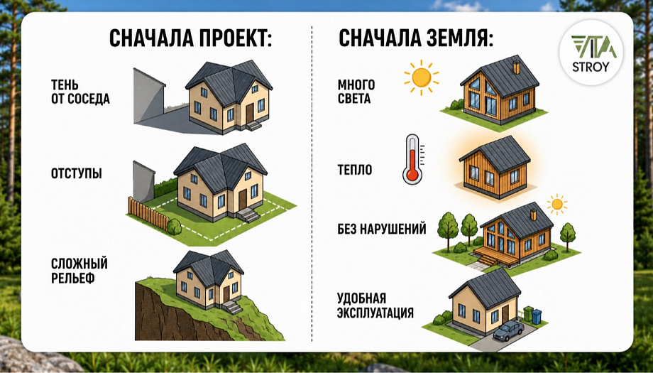 Сначала проект или сначала участок?