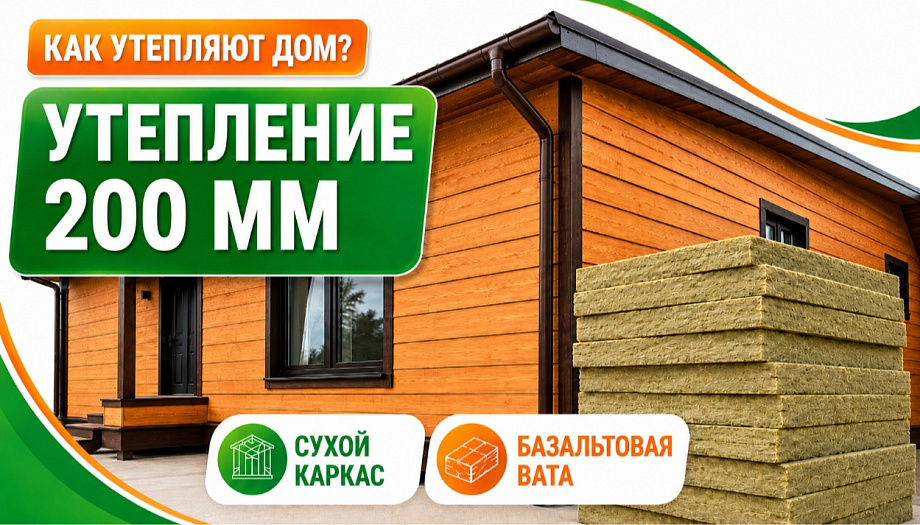 Утепляем каркасный дом