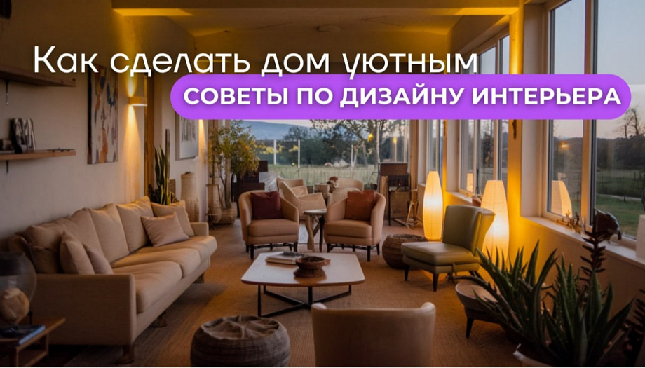 Как сделать дом уютным: советы по дизайну интерьера
