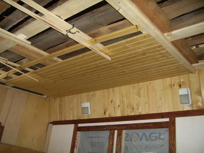 Обзор лучших вариантов отделки потолка в деревянном доме