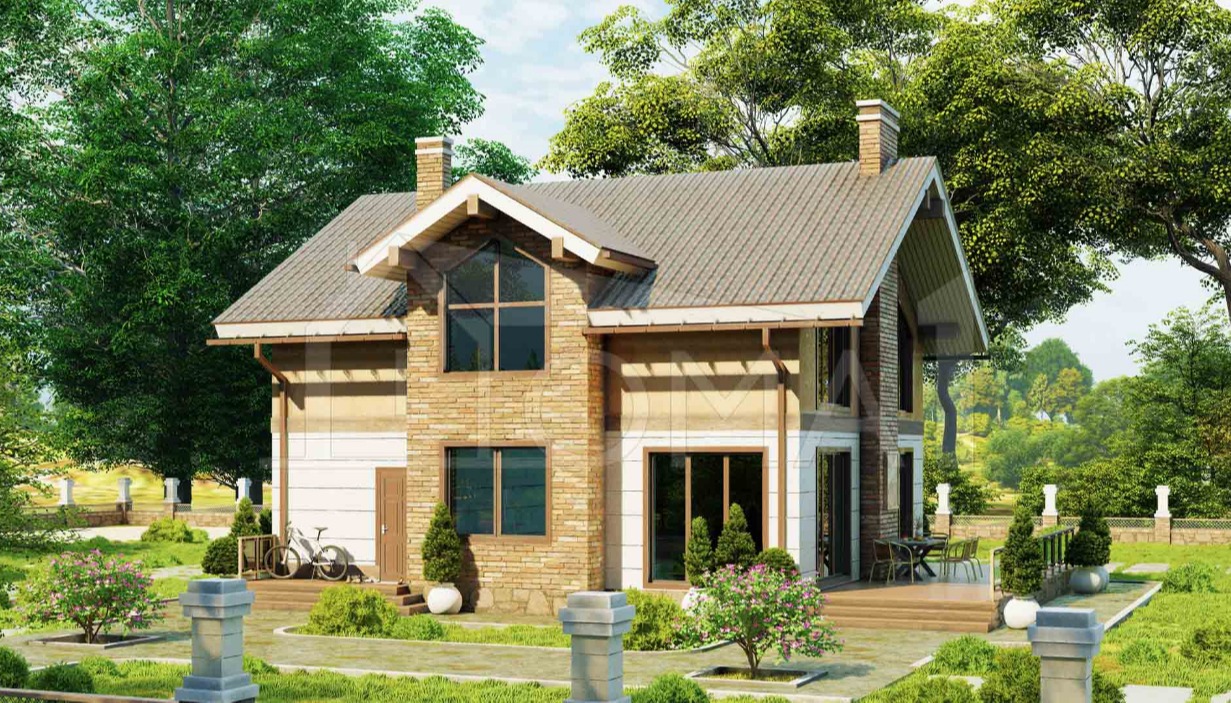 Элегантный проект каменного дома «Манчестер-186» - 186 м² Андрей, блог ...