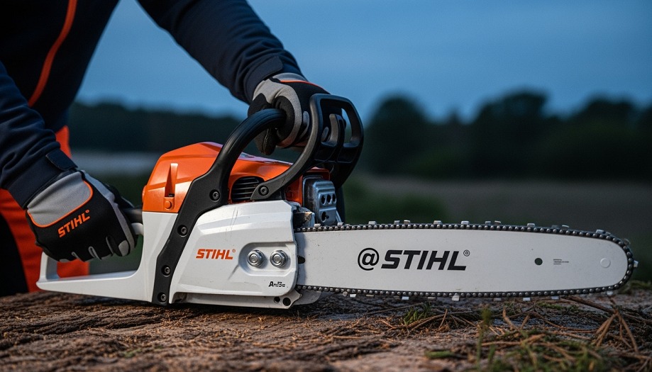 Как натянуть цепь бензопилы Stihl